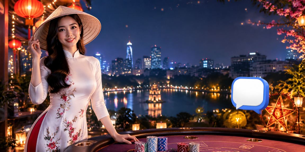 Ứng dụng casino keonhacai88 trên điện thoại tại Hà Nội với biểu tượng nón lá