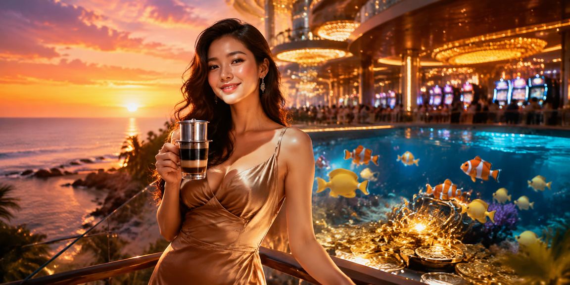Người chơi VIP nhận bonus cá cược cùng ly cà phê sáng tại khu nghỉ dưỡng Phú Quốc
